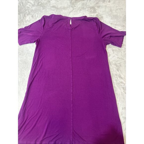 Women’s Eileen Fisher Dress Purple Stretch Size Medium - Picture 8 of 13